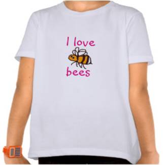 i love bees kids t-shirt