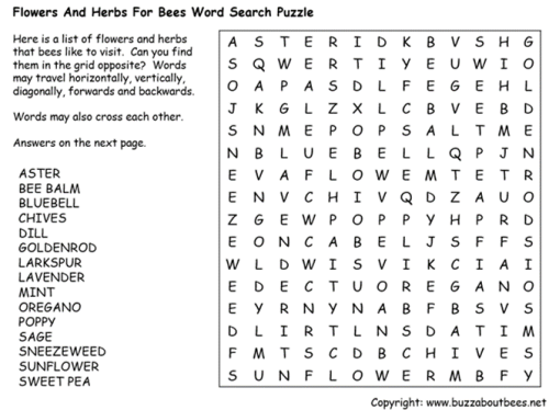 bees word search puzzles for kids and family buzzaboutbees