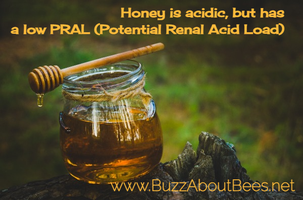 Honey is acidic but has a Potential Renal Acid Load